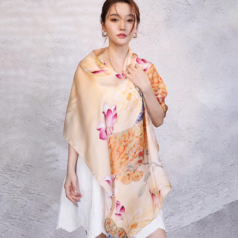 Hangsilu Chinese Style Mulberry Silk Scarf