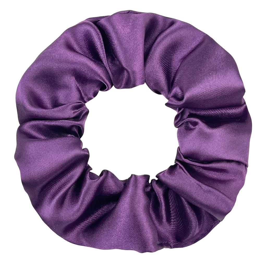 5 Stück Trendige Weinfarbe Satin Scrunchies Damen Niedliche Haarschmuck Mädchen Lila Violett Serie Scrunchies Elastische Haargummis