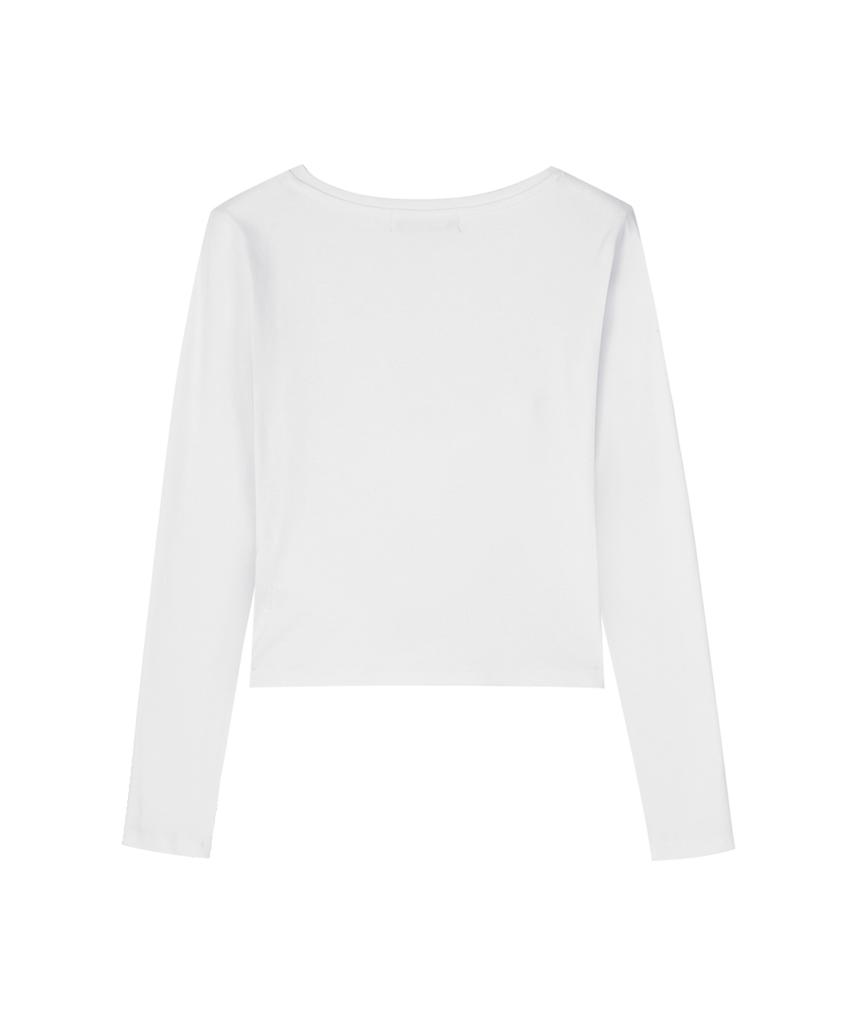 CRANK Double Ribbon Tide Top_White