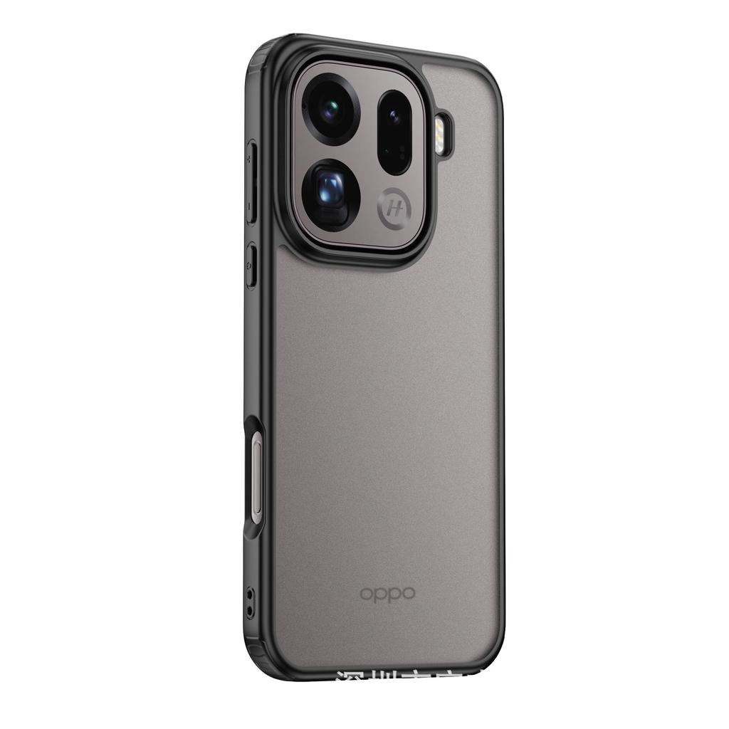 OPPO Find X9 Pro/Realme GT7 Magnetiskt Pansar Frostat Transparent Stöttåligt Telefonskal