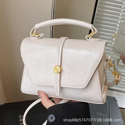 Modische und beliebte Handtasche Damen 2025 Koreanische Version der neuen Nischen-Temperament-Umhängetasche Ausländischer Stil Retro Umhängetasche