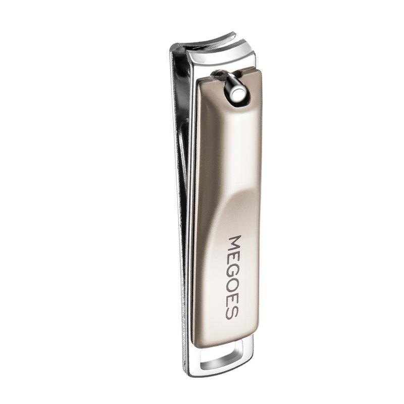 MEGOESMGS Anti-Splash Slanted Edge Stainless Steel Toenail Clippers