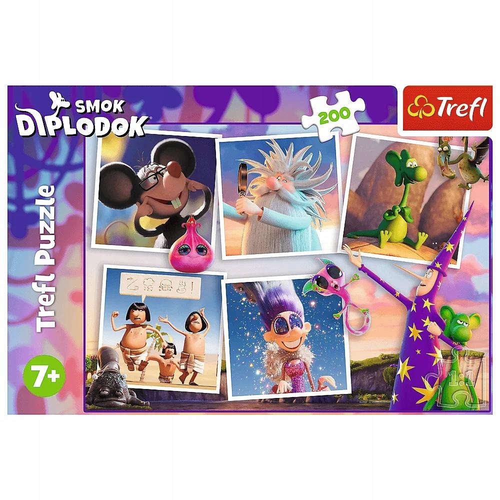 PUZZLE 200 PRZYGODY SMOKA DIPLODOKA 13322