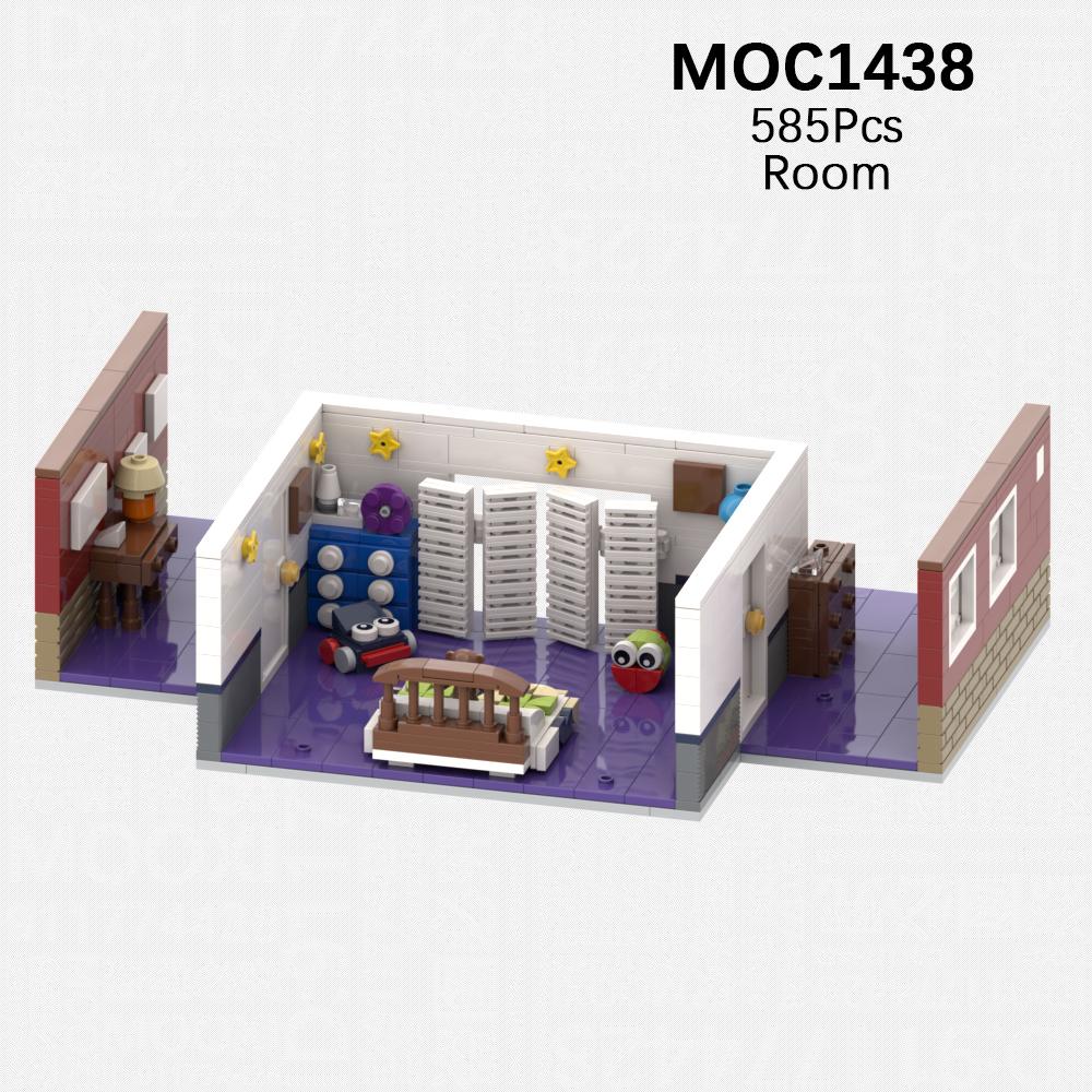 

MOOXI Набор для хоррор-игры MOC Кирпичики Киносцены Фигурки медведей Строительные блоки Детские образовательные игрушки для детей Подарок на день рождения