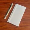 Water Resistant A6 Card Sleeves Double Sided 3 Holes Binder Insert Transparent Card Page Card Collection
