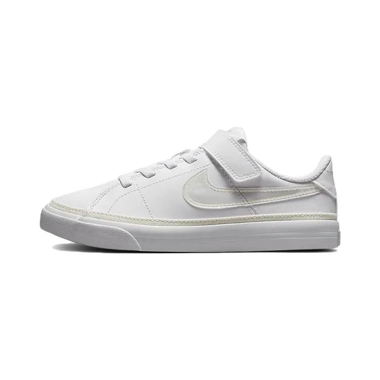 Nike Court Legacy Low top Skateboard Shoes White Children Aged 3 7 Years Old (Unisex) Kids' Skateboarding Shoes DA5381 114