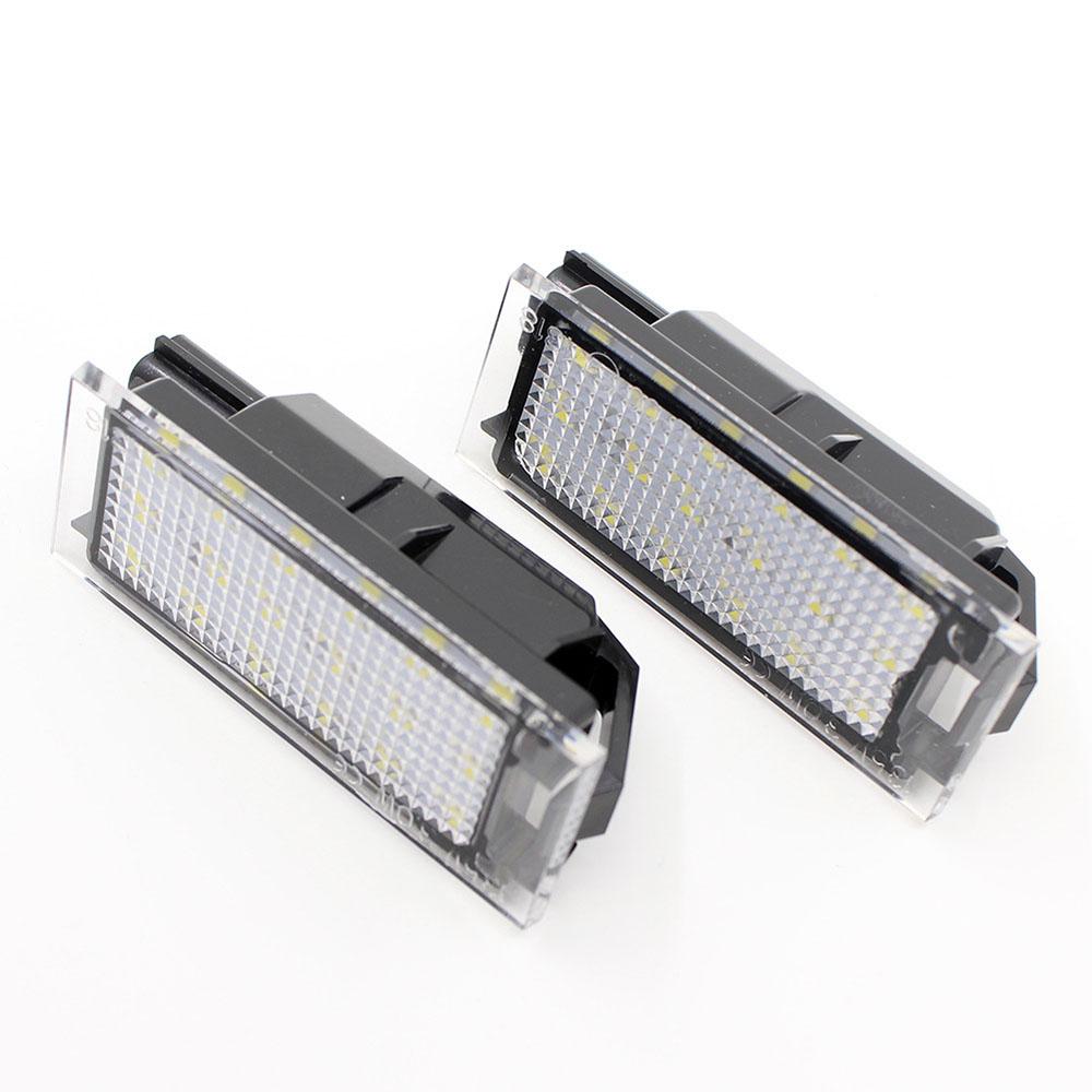 White LED License Number Plate Light Lamp For Renault Espace Logan Trafic Twingo