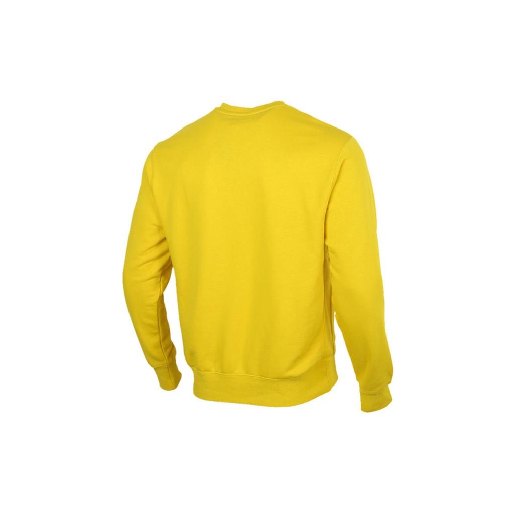 Nike Sportswear Club Solid Color Round Neck Sports Yellow Men's BV2667-735