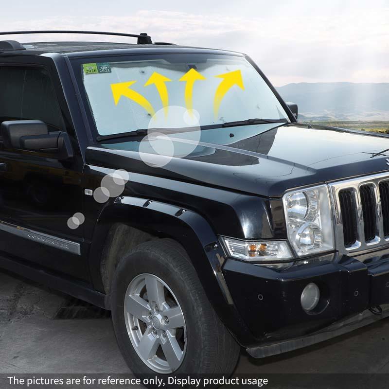 Car Windshield Sunshade Window Shade Foldable Sun Visor Cover Fit For Jeep Grand Commander 2006-2010 Car Interior Accessories,8 Pcs