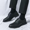 Fashion Men Shoes 2024 New Fashion Mature Man Oxford Leather Shoes Social Shoes Casual Business Pointed Toe Dress Driving Working Shoes