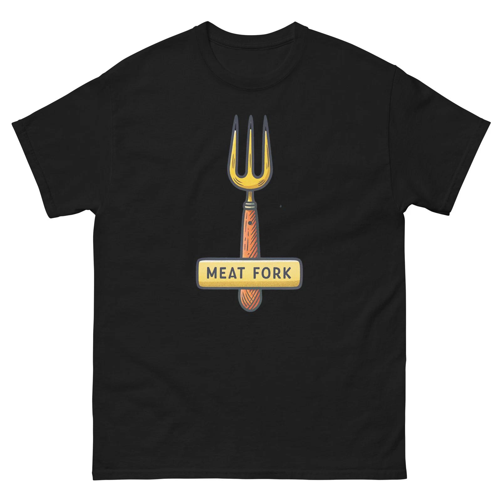 Meat Fork Kitchen Home Cooking Culinary Utensil T-Shirt 4XL