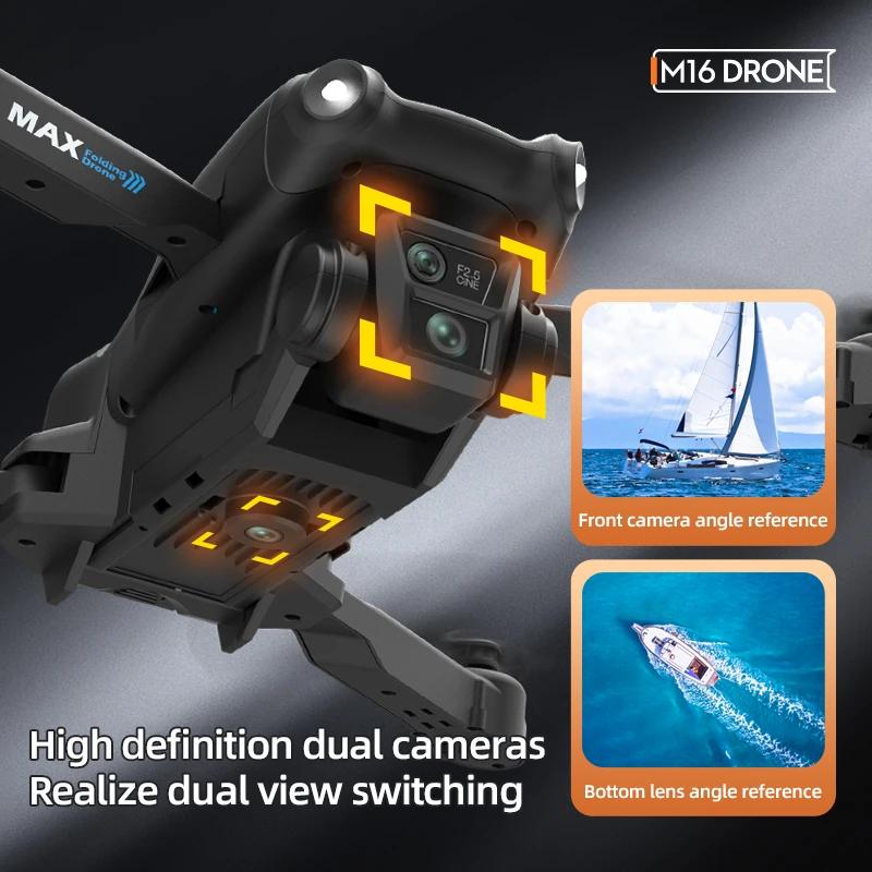 M16 Drone 5G Wifi GPS 8K Aerial Profesional HD Aerial Photography Dual-Camera Obstacle Brushless Avoidance Quadcopter Toys Gifts