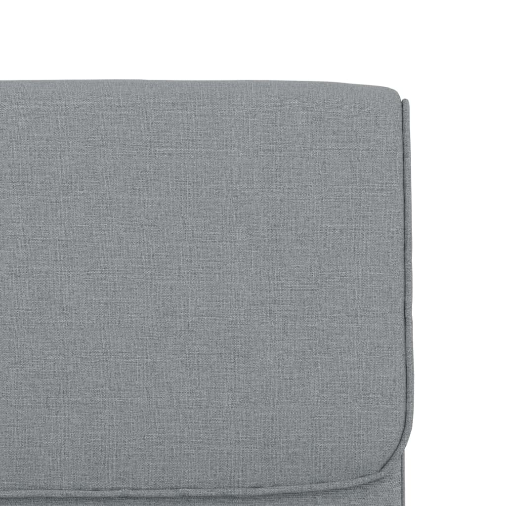 Lounge Chair Light Gray 55x64x80 cm Fabric
