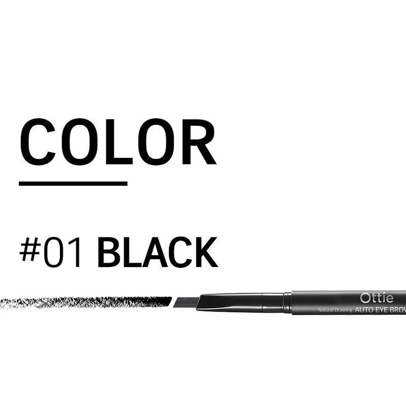 Ottie - Natural Drawing Auto Eye Brow Pencil - 5 Colors