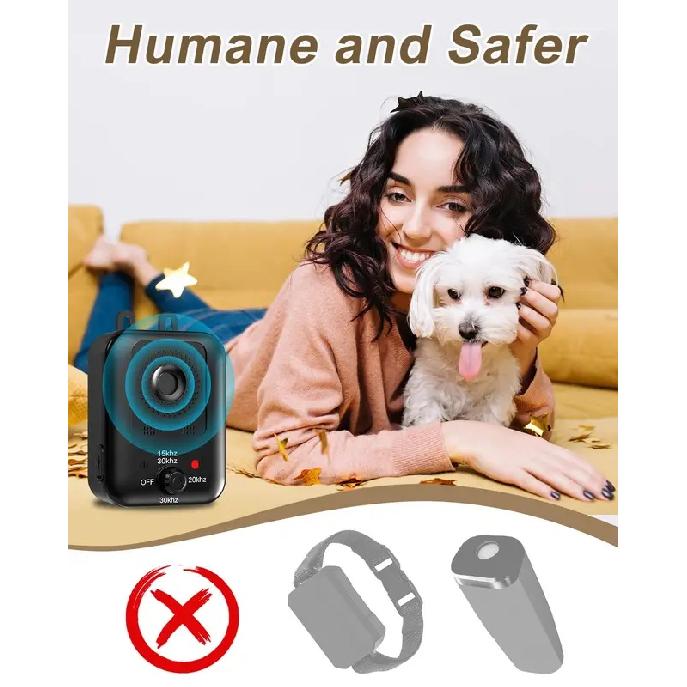 Automatic Anti-barking Device for Dog Barking Control, Rechargeable Ultrasonic Dog Barking Deterrent Device, Outdoor and Indoor