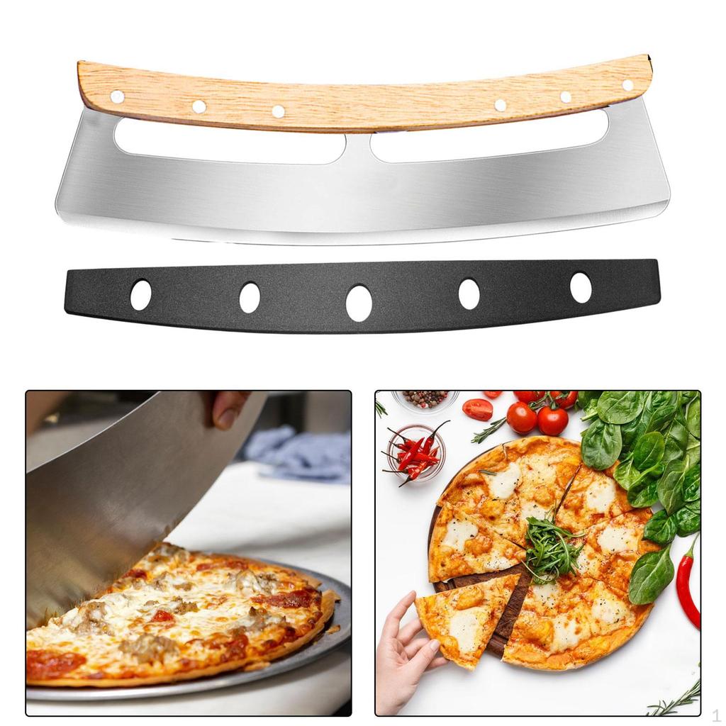 Pizza Cutter Rocker Cheese Pie Bread Blade Slicers
