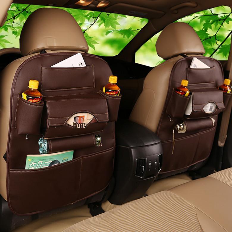 Waterproof Leather Car Seat Back Storage Pocket