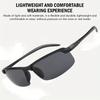 Unisex Sport Half-Frame Decorative Fashion Glasses Use for Fishing Outdoor Activities Great Gift for Men and Women