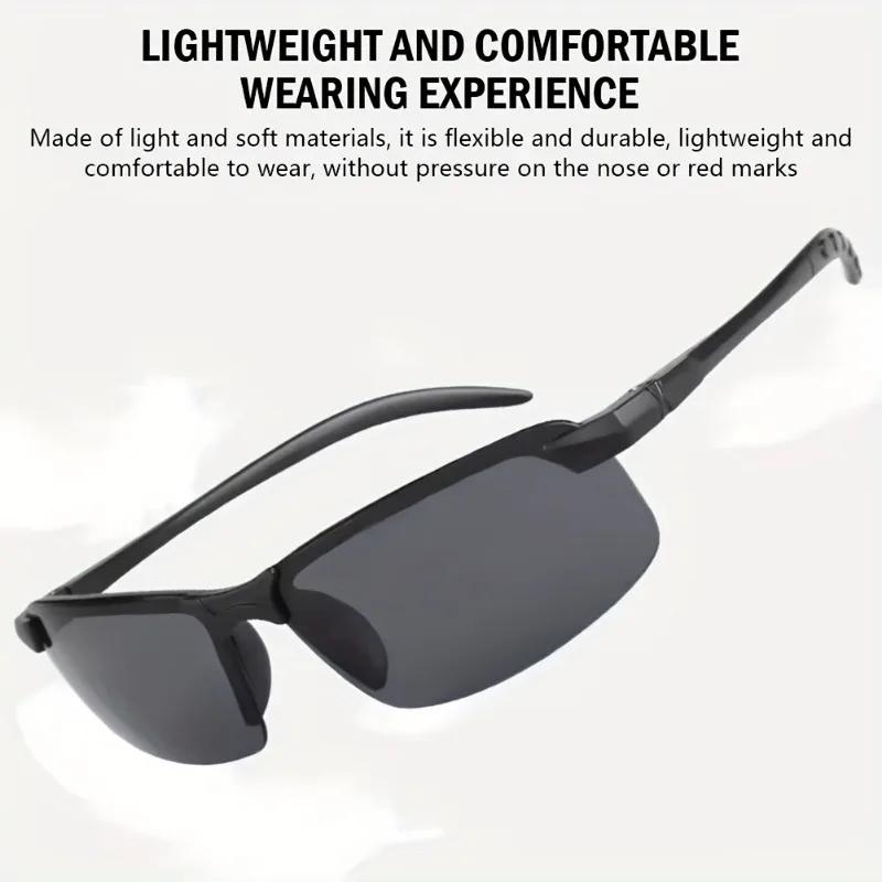 Unisex Sport Half-Frame Decorative Fashion Glasses Use for Fishing Outdoor Activities Great Gift for Men and Women