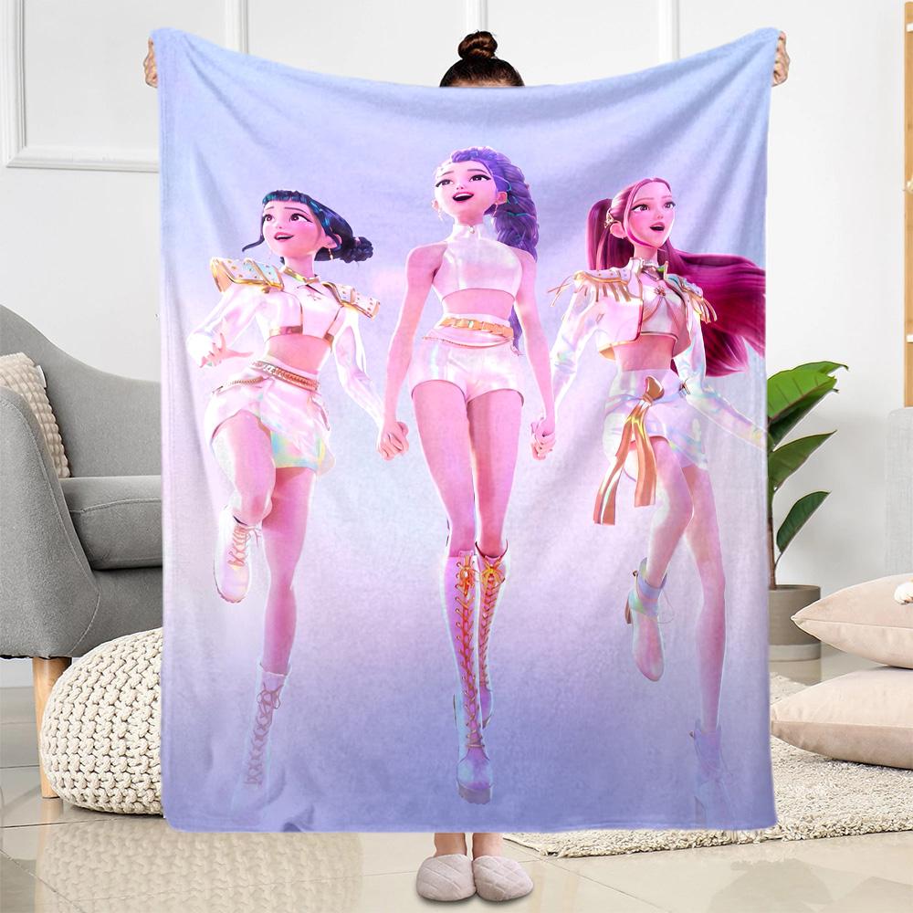 Cyberpunk Heroes Unite Blanket Soft Warm Cozy Suitable for Livingroom Couch Bedding for All Occasions Modern Style