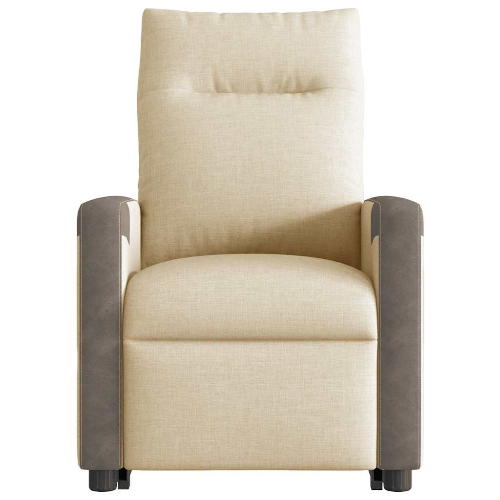 Recliner with Rising Assistance Cream Fabric