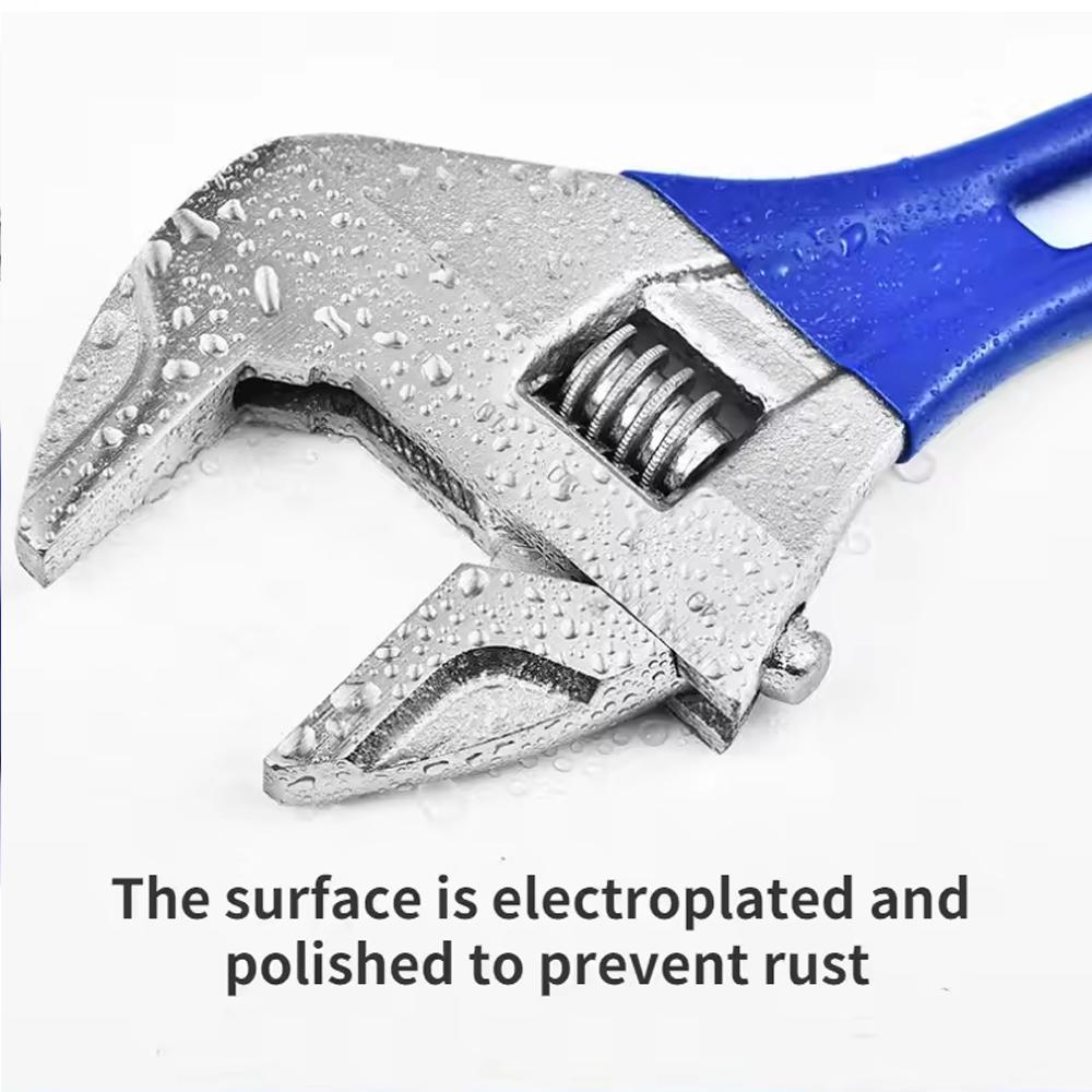 Adjustable Mini Wrench Lightweight Large Opening Short Handle Multifunctional for Plumbing and Bathroom Use