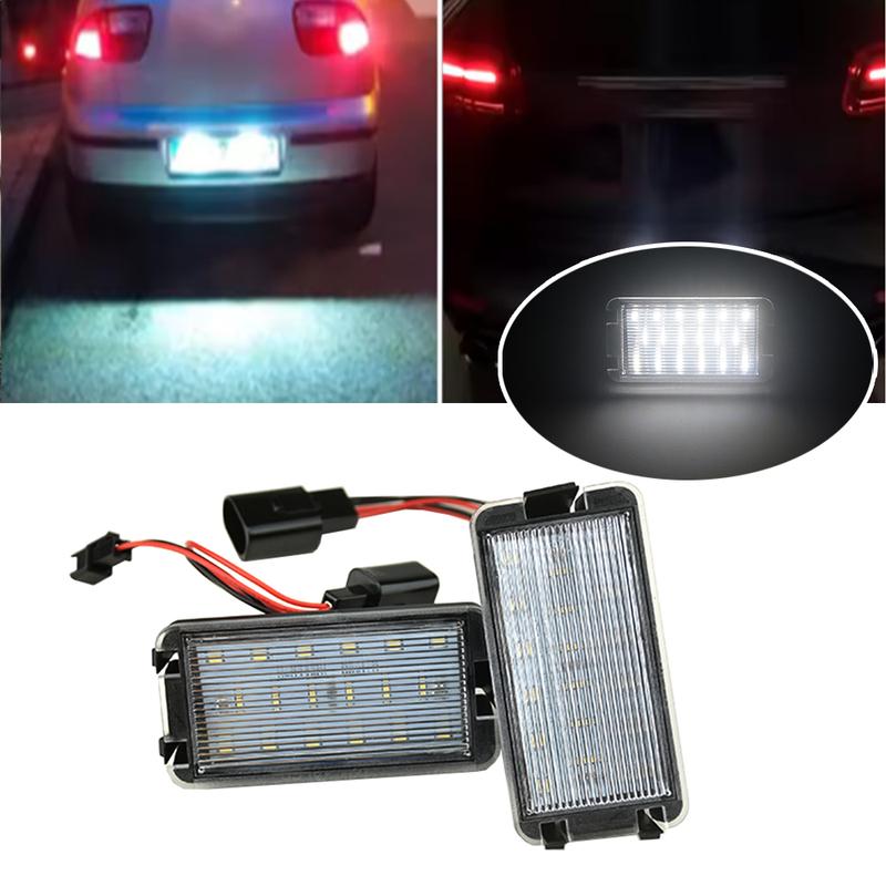 1/2pcs Error Free Car LED Number License Plate Lights Fit For Seat Cordoba 1993-2008 For Seat Toledo III 2004-2009