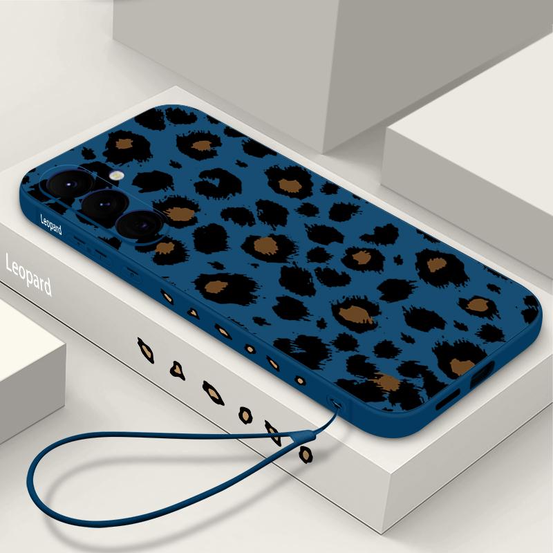 Leopardenmuster Hülle Für Samsung Galaxy S26 S25 Ultra S24 S23 S22 Plus S21 FE A15 A16 A17 A35 A36 A54 A55 A56 5G Weiche Hülle