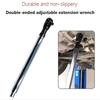 Angle Adjustment Extension Wrench Four-wheel Alignment Ratchet Wrench  Hand Tool