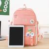 4 Pcs/Set Student Backpack Set Includes Crossbody Bag Pencil Case And Tutoring Bag Large Capacity
