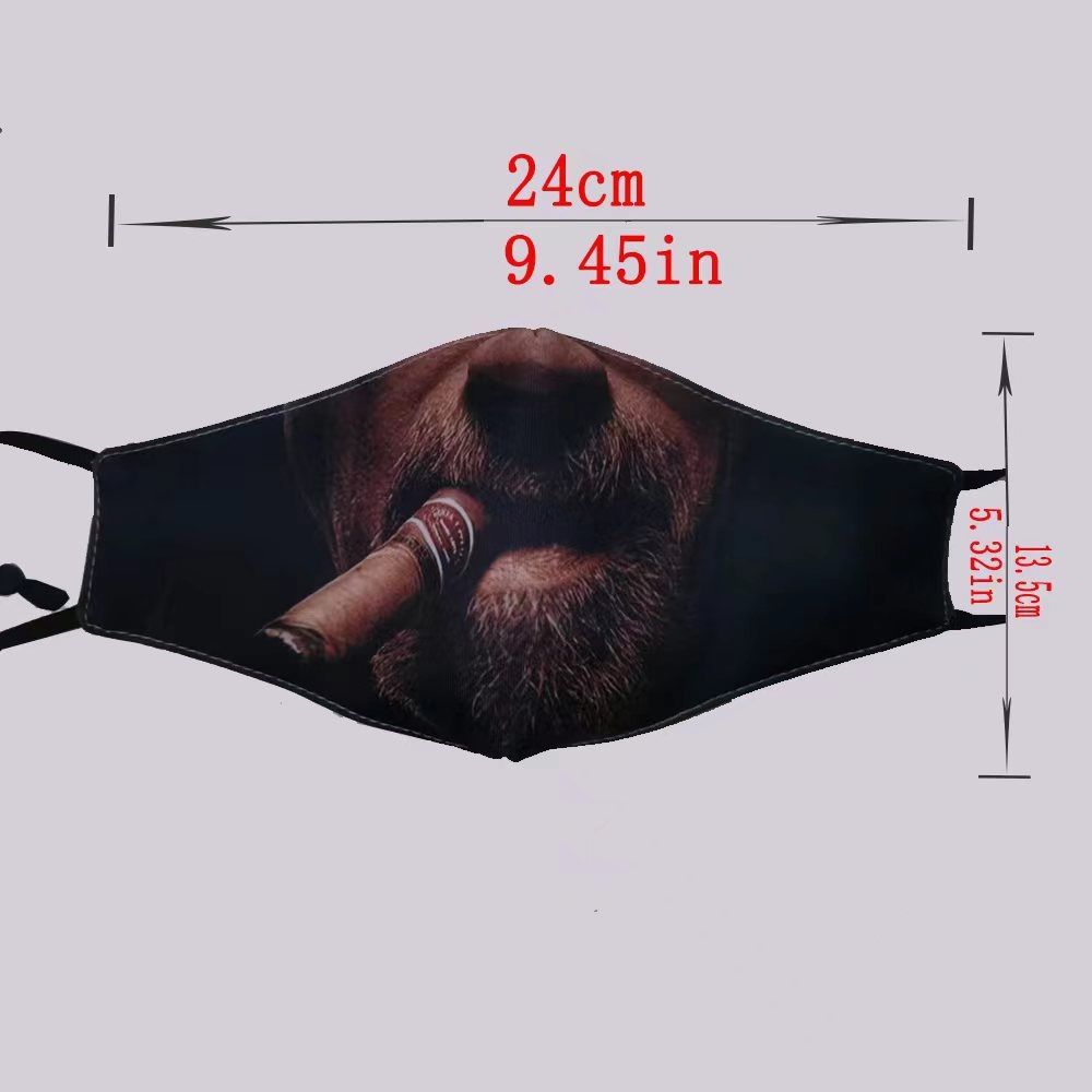 3D Three-dimensional Mask Personality Creative Social Funny Imitation Facial Expression Dance Cotton Printed Mask