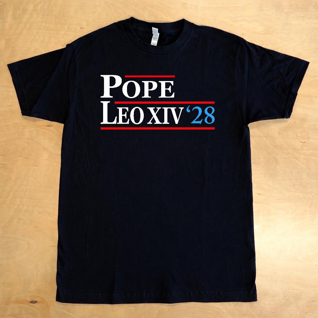 Pope Leo XIV 2028 Presidential Election T-Shirt for Adults S-4XL