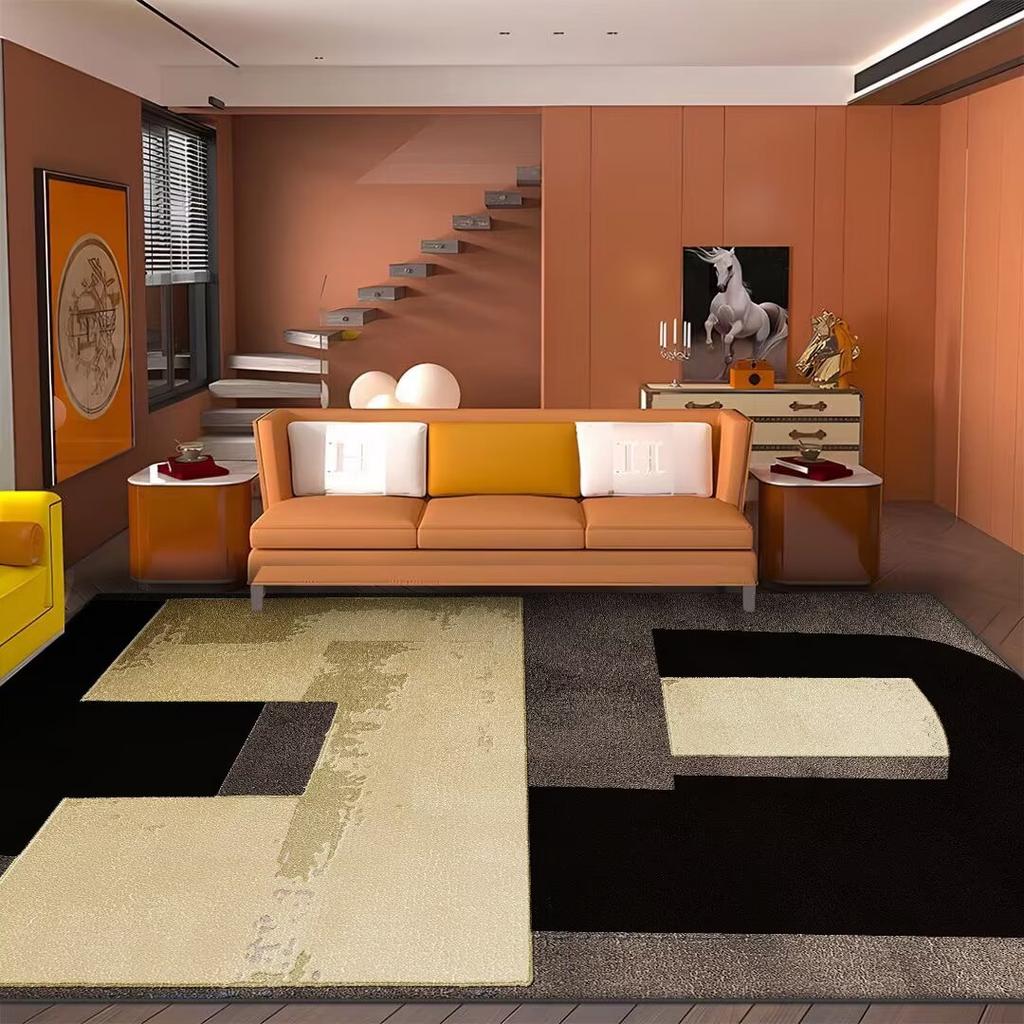 Large Area Decoration Rugs for Living Room Modern Abstract Washable Bedroom Carpet Gaming Room Non-slip Tatami Soft Floor Mat