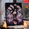 DIY Flamingo Pearl Diamond Art Kits Without Frame 30x40cm Gem Art Diamond Painting Kits for Adults/Beginners Gift Idea Home Wall Decor