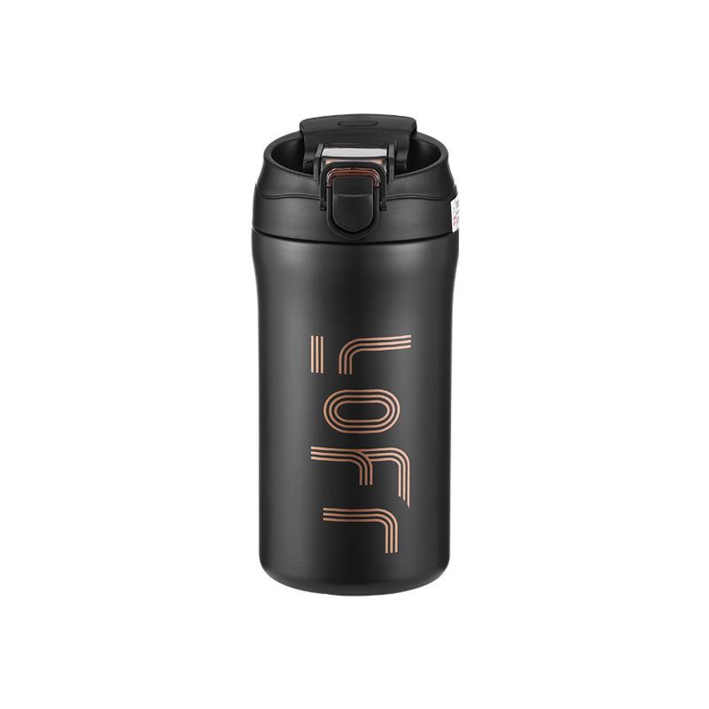 Large capacity 316 stainless steel thermos cup Boys and girls high value double drink coffee cup Car accompanying straw water cup