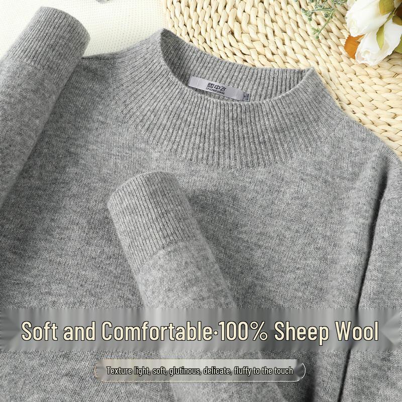 

SNOWFLYING Women s 100% Merino Wool Mock Neck Sweater