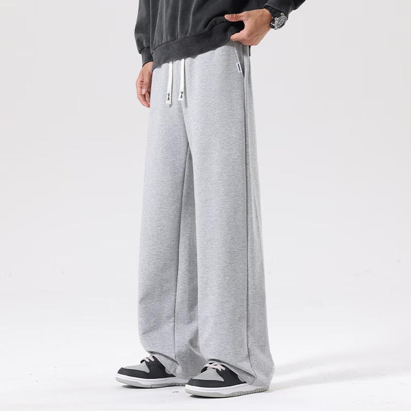 Fingercroxx Men's Heavyweight Knit Straight-Leg Casual Pants