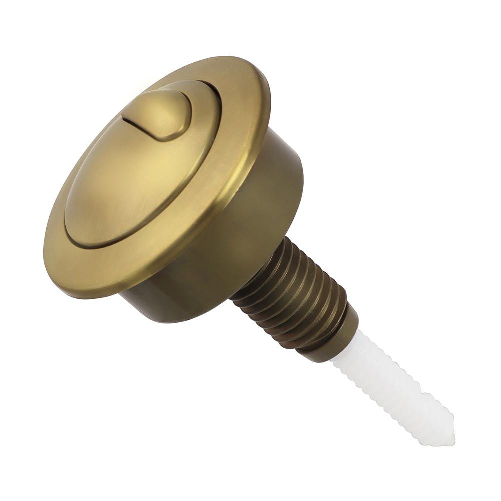 Elegantní kartáčované zlaté splachovací tlačítko pro WC pro systém Twyford 49 Dual Flush