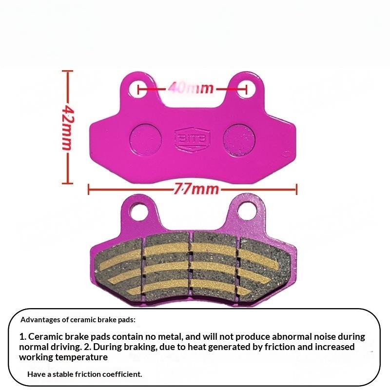 

2Pcs Front Rear Cbx Disc Brake Pads Universal Motorcycle Black Gold Nano Ceramic Brake Pads For Delivery Rider Special Brake 2Pcs