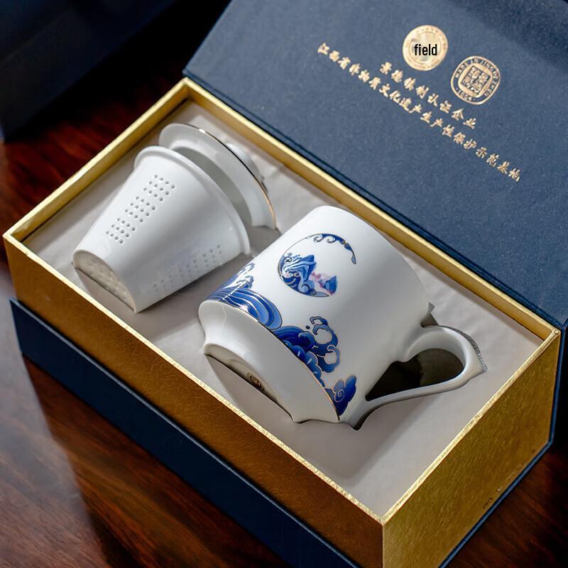 Jingdezhen Linglong Porcelain Tea Filter Cup