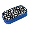 Cute Ghost Pattern Multifunctional Double Layered Pen Case For Boy And Girls Best Gift 2D Flat Cartoon Pencil Case For Children