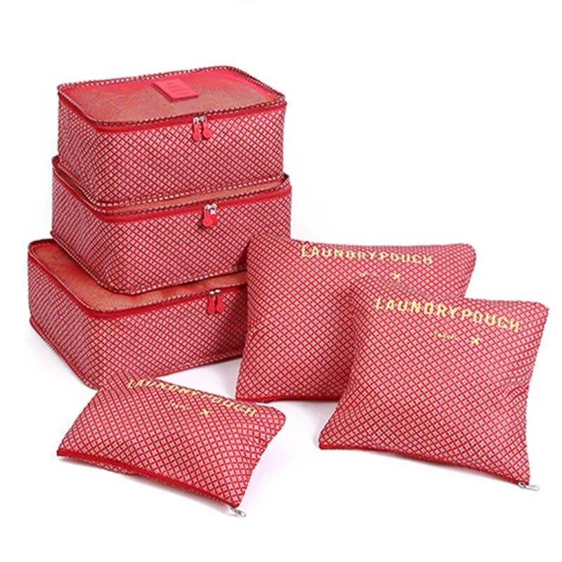 Home Travel 6-piece Clothing Storage and Organizing Bag Thickened Cosmetics Storage Bag Foldable Business Travel Storage Bag
