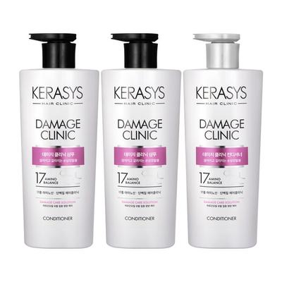 Kerasys Damage Clinic Protein Shampoo 750 ml 2P + Conditioner 750 ml 1P Koreanische Haarpflege