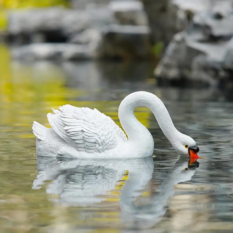Floating Swan Garden Fountain Sculpture