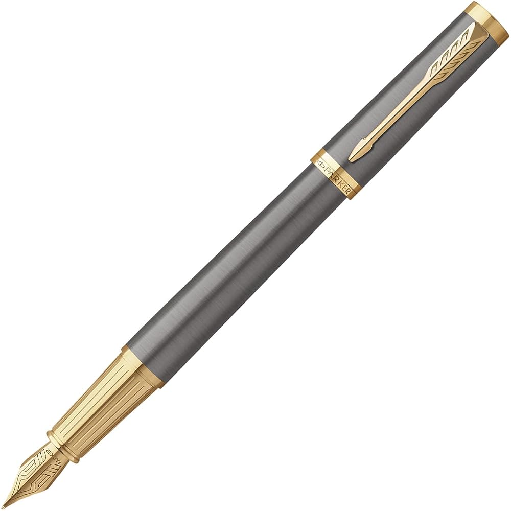 PARKER Parker Fountain Pen, Ingenuity Gray, GT, Fine Print, Gift Box, Gift Present, Premium, Regu...