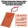 12V Engine Oil Pan Sump Tank Heating Pad Heated Plate Kits Silicone Rubber 30W/90W Heating Mat Waterproof Fast Heating Pad
