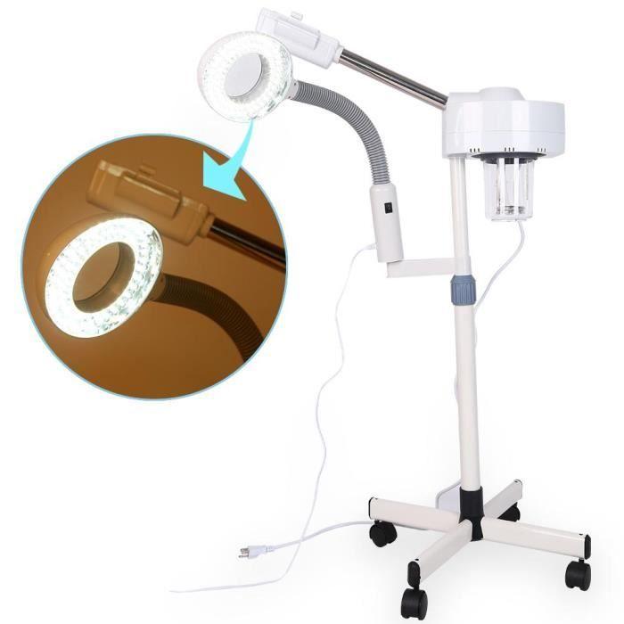 Lampe de loupe 3X de vapeur professionnelle ZJCHAO - Machine à vapeur de beauté ABS - 66 LED - 750W