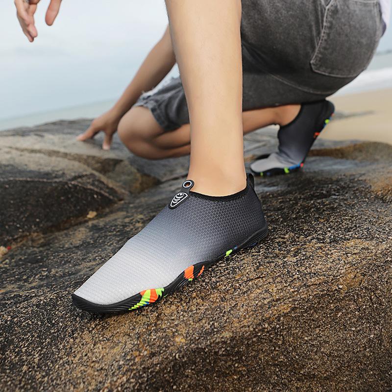 Sapatos unissex para natação, sapatos esportivos aquáticos de verão para mulheres, tênis aquáticos de secagem rápida