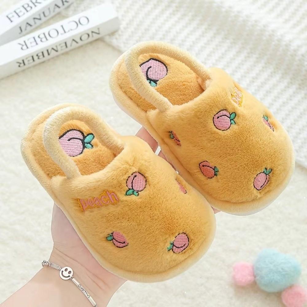 Cute Cartoon Children Slippers Cotton Kids Slipper New Toddler Shoes  Baby Boy Girl