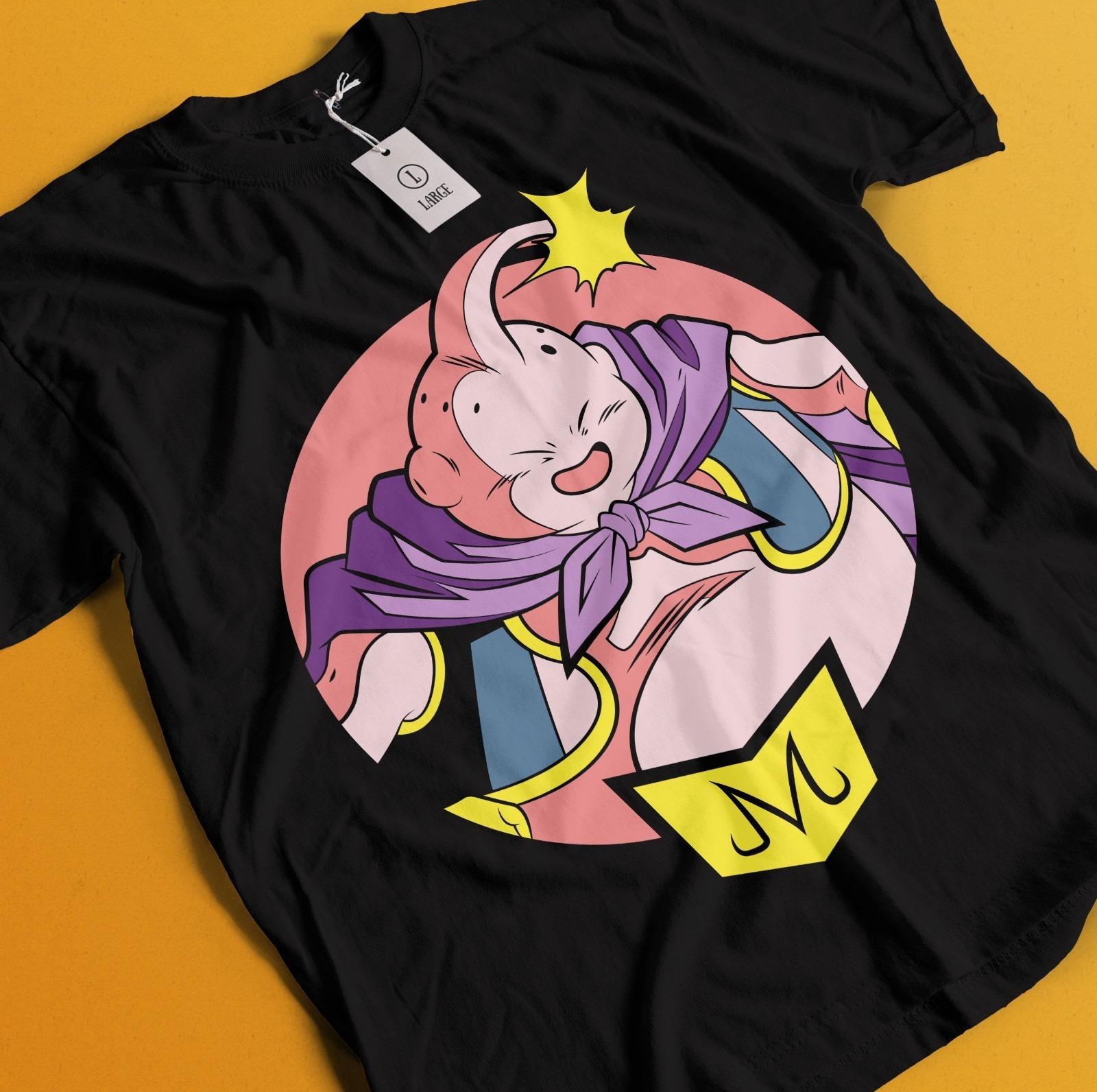 

2026 Summer DRAGON BALL Anime Good Buu Printed Loose Shortsleeved Pure Cotton Childrens Tshirt Tide Unisex Casual Y2k S